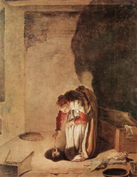  HM Lienzo - Parábola del dracma perdido Guercino barroco